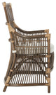 Rattan Loop Edge Dining Chair, Antique Brown, Set of 2, Arm Chair