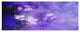 Blur Purple Sky with Stars, Abstract Canvas Art Print, 70"x28", 6 Panels