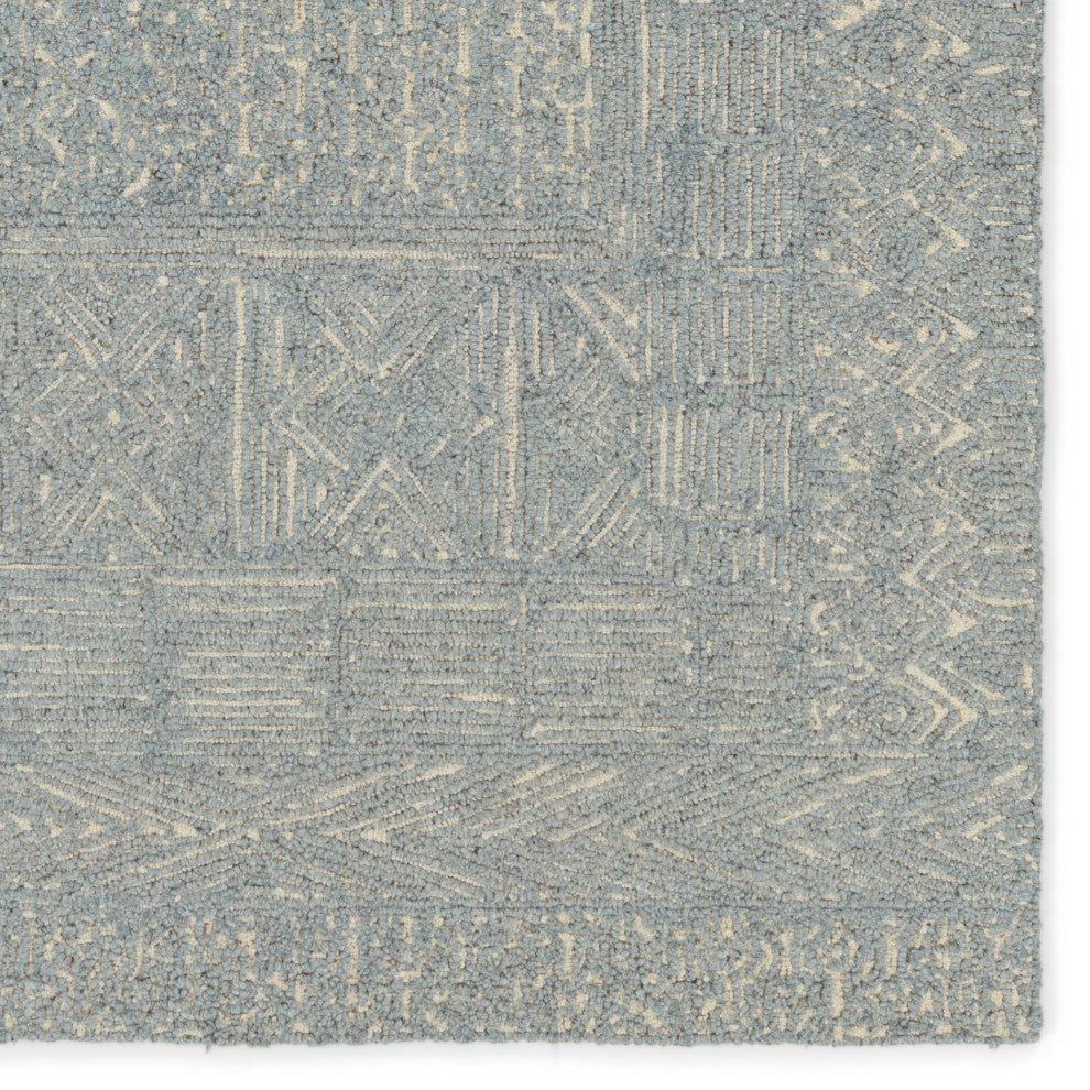 Jaipur Living Viatte Handmade Geometric Blue/ Cream Area Rug 6'X9'