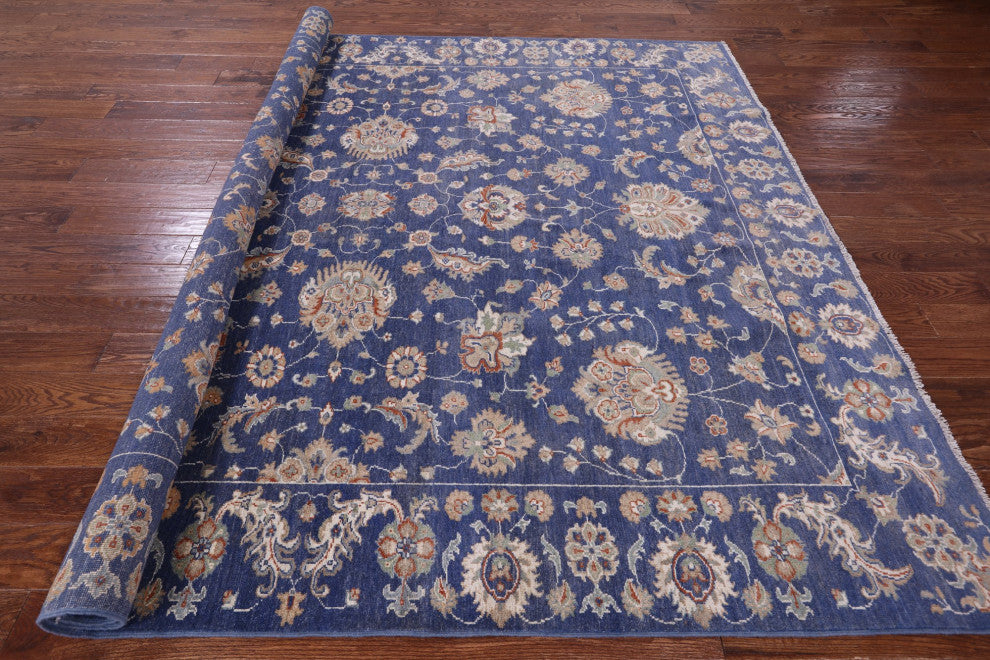 8' 1" X 9' 8" Peshawar Handmade Wool Rug Q10441