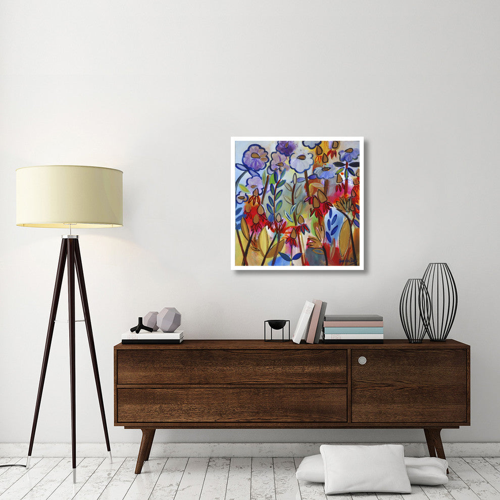 "Golden Drops" Digital Paper Print by Joan Elan Davis, 32"x32"