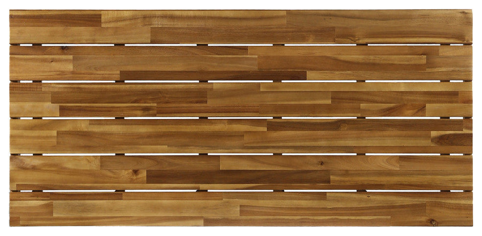 GDF Studio Baish Outdoor Acacia Wood Coffee Table, Teak