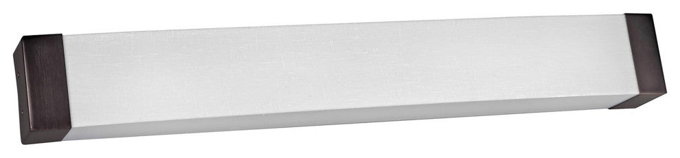 Algiers LED Vanity, Linen Acrylic Shade, Oakley Bronze, 49"