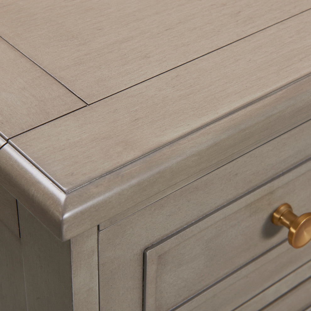 Dauphin Handpainted Entryway Storage Cabinet, Gray Cashmere