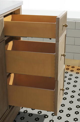 Redondo Bathroom Vanity, Ash Oak, 36", Single Sink, Freestanding