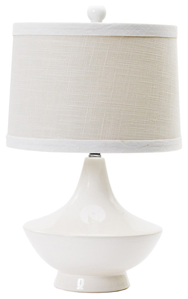Fangio Lighting 22" Ceramic Table Lamp, White