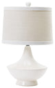 Fangio Lighting 22" Ceramic Table Lamp, White