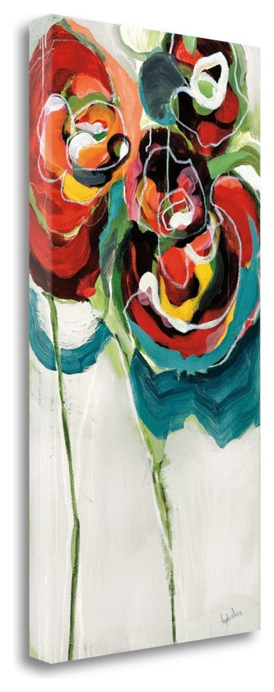 "Wasabi Rose I" By Angela Maritz, Giclee Print on Gallery Wrap Canvas