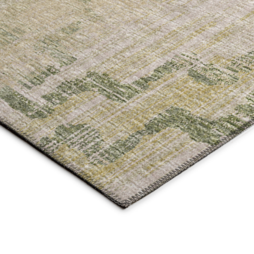Indoor/Outdoor Sedona SN15 Moss Machine Washable 3' x 5' Rug