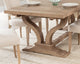 Kosas Home Home Alexander 86"-110" Extendable Dining Table, Antique Brown