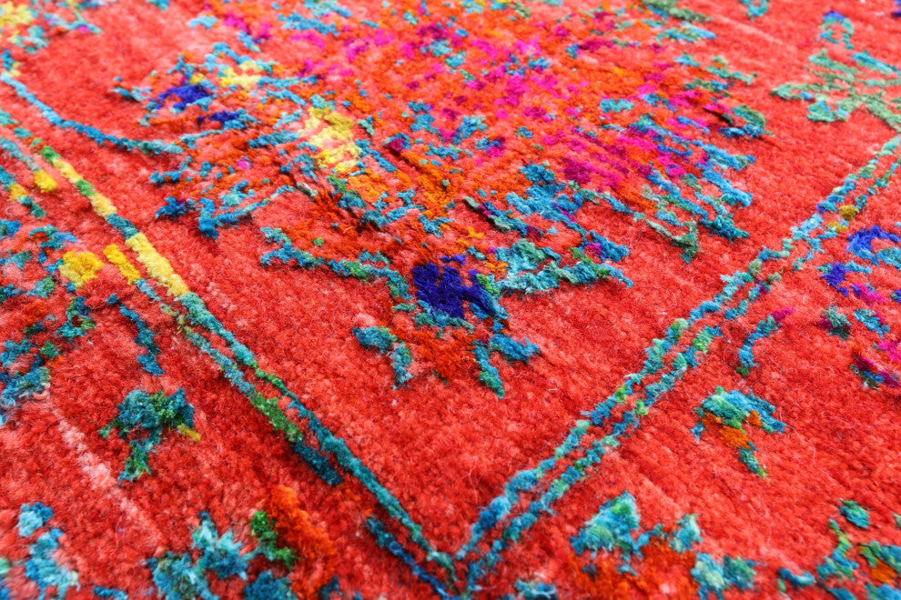 8' 1" X 10' 0" Persian Hand Knotted Wool and Silk Rug Q11851