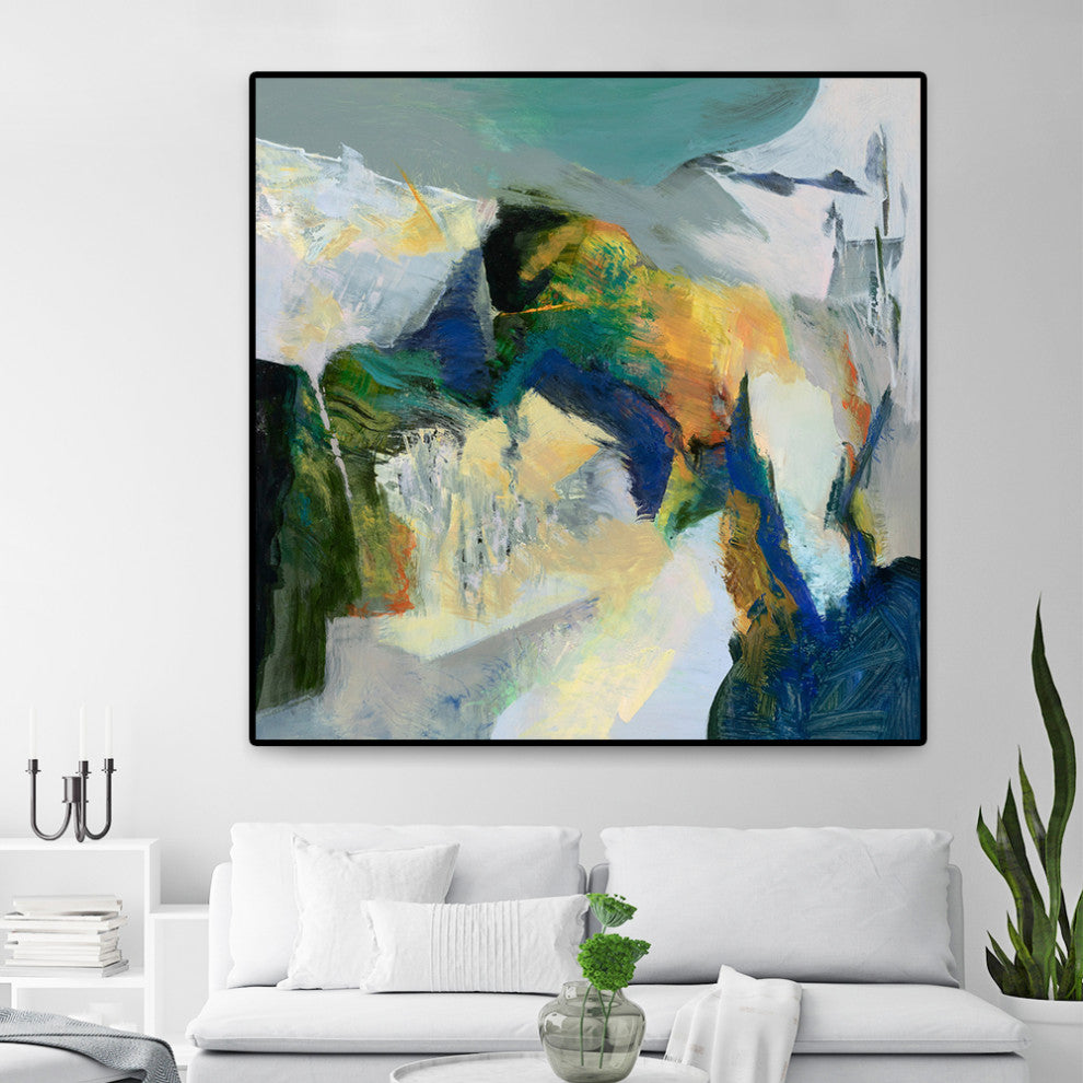 "Iceberg" Oversized Framed Canvas, 45" x 45"