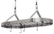 Handcrafted Contemporary Ceiling Pot Rack w 12 Hooks Stainless Steel