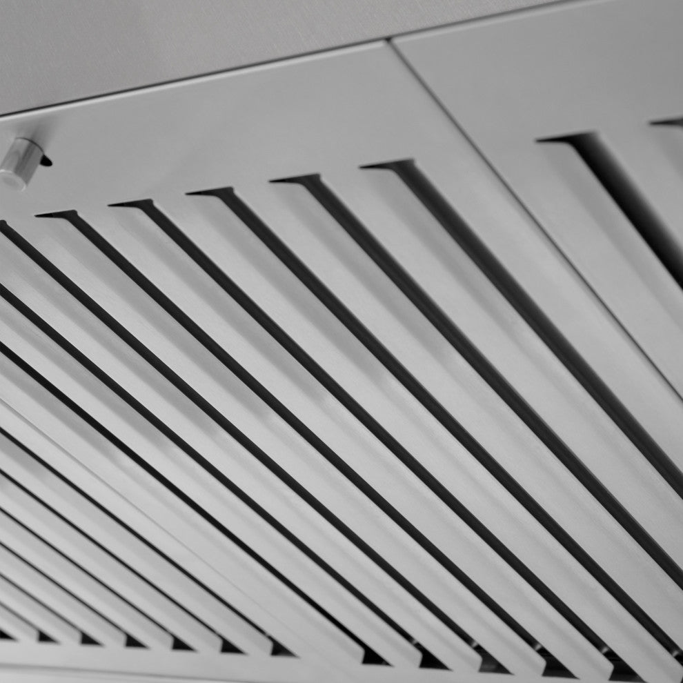 ZLINE 48" Designer Series DuraSnow Stainless Steel Wall Mount Range Hood