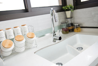 Transolid Aversa SilQ Granite 32-in. Undermount Kitchen Sink within White