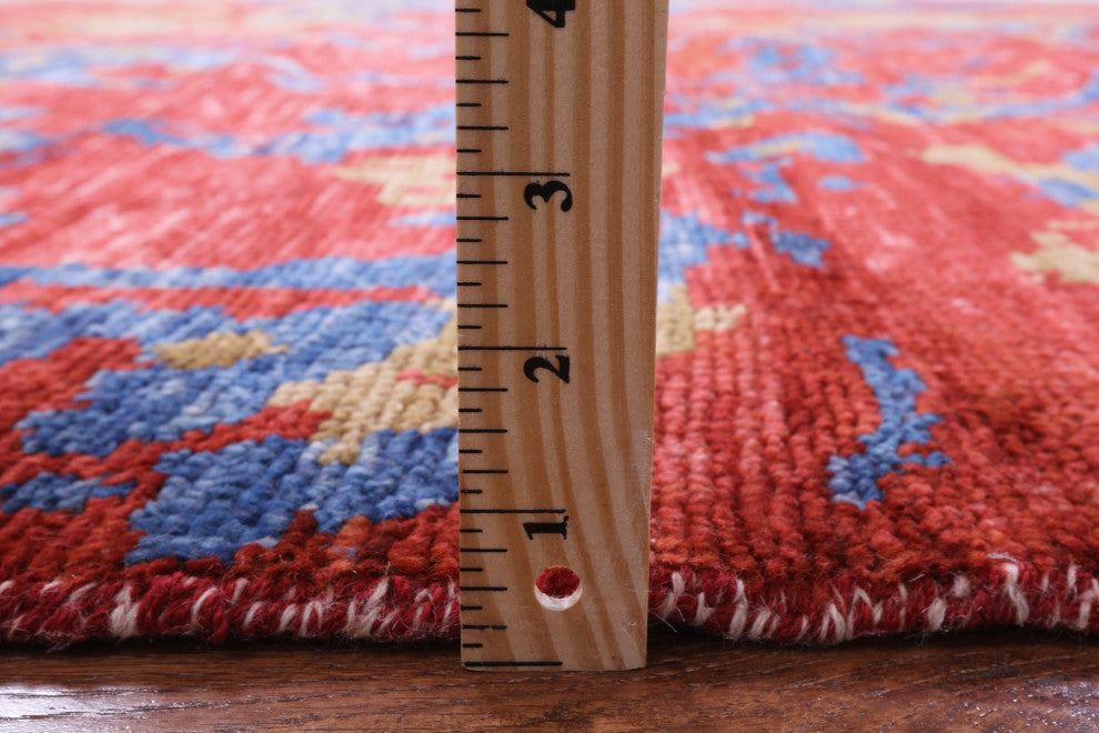 8' 10" X 11' 7" Handmade Abstract Wool Rug Q8982