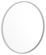 Silver 24" Round Wall Mirror