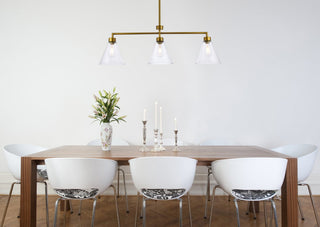 Mira 3-Light Brass Pendant