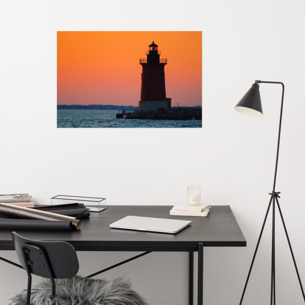 Sunset at Henlopen State Park 3 Landscape Photo Unframed Wall Art Print, 24" X 36"