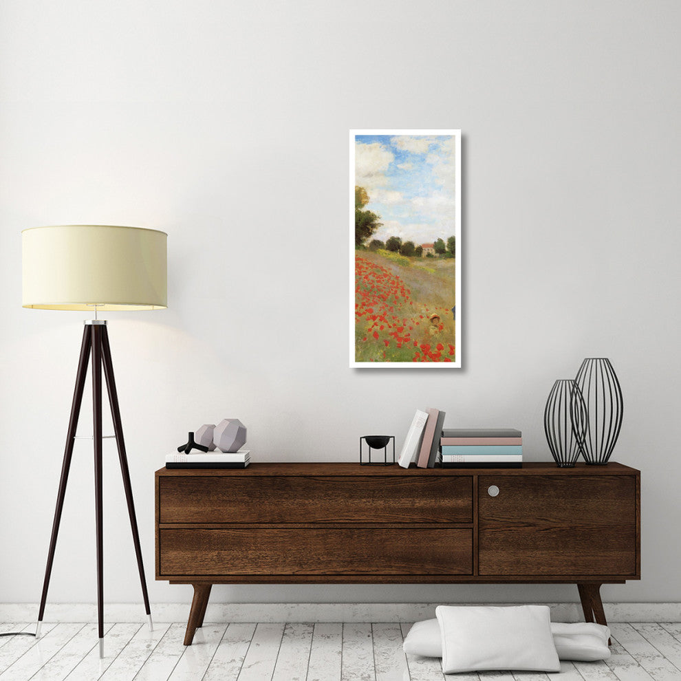 "Field Of Poppies (Les Coquelicots) 1873 (center)" Paper Art, 20"x42"
