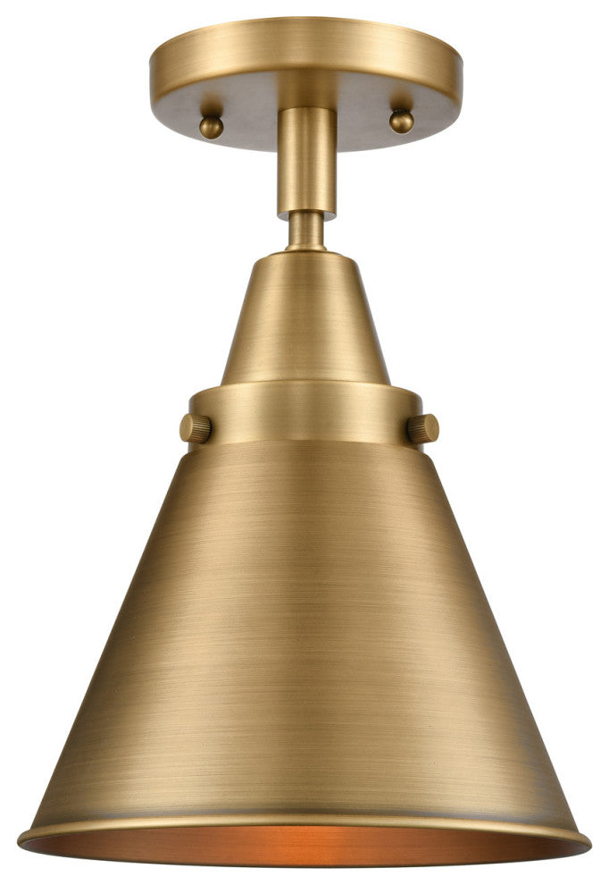 Innovations 447-1C-BB-M13-BB-LED 1 Light Flush Mount, Brushed Brass