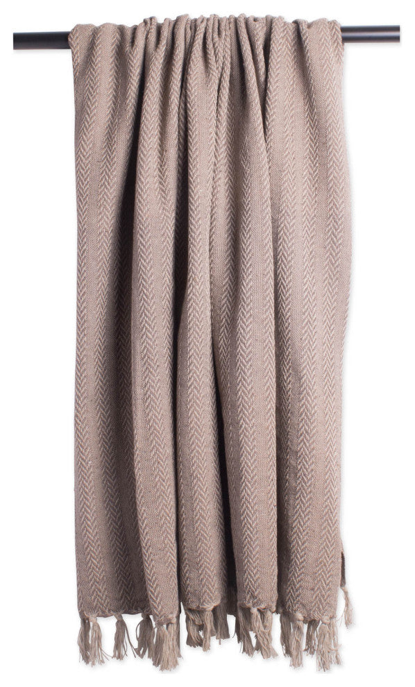 Stone Tonal Textured Throw