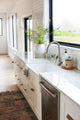 Austen Crisp White Fireclay 36" Single Bowl Farmhouse Undermount Kitchen Sink
