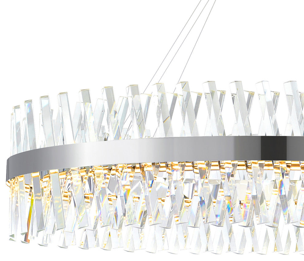 Glace Integrated LED Chrome Chandelier
