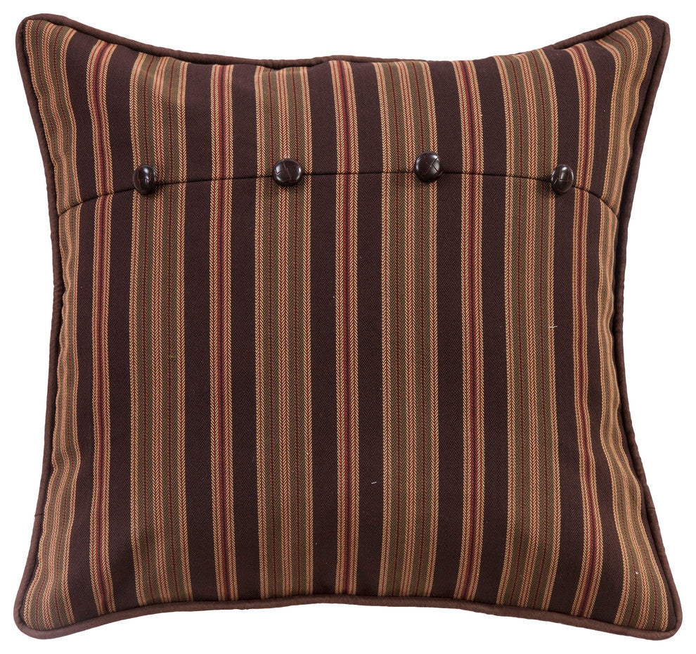 Forest Pine Stripe Euro Sham, 27"x27"