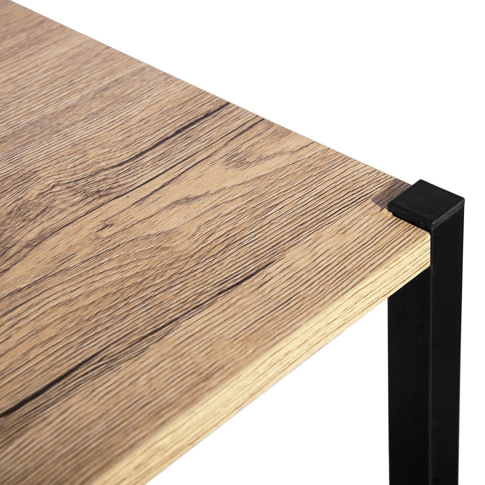 Wood Double Door Accent Cabinet with Shelf, Oak, 31'' X 16''