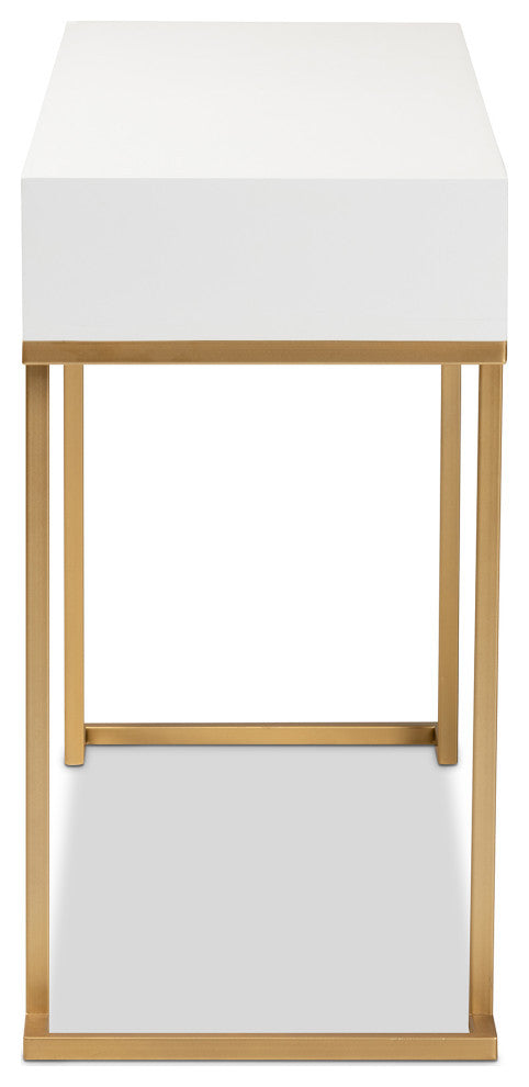 Nadene Contemporary Console Table, White