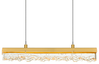 Stagger Integrated LED Brass Chandelier
