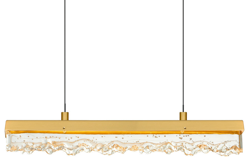 Stagger Integrated LED Brass Chandelier