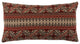 Fair Isle Knit Body Pillow, 21"x35", Rustic Red, 1 Piece