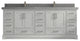 Fenway 84 Double Sink Bath Vanity in Coventry Gray 2" Piatra Gray