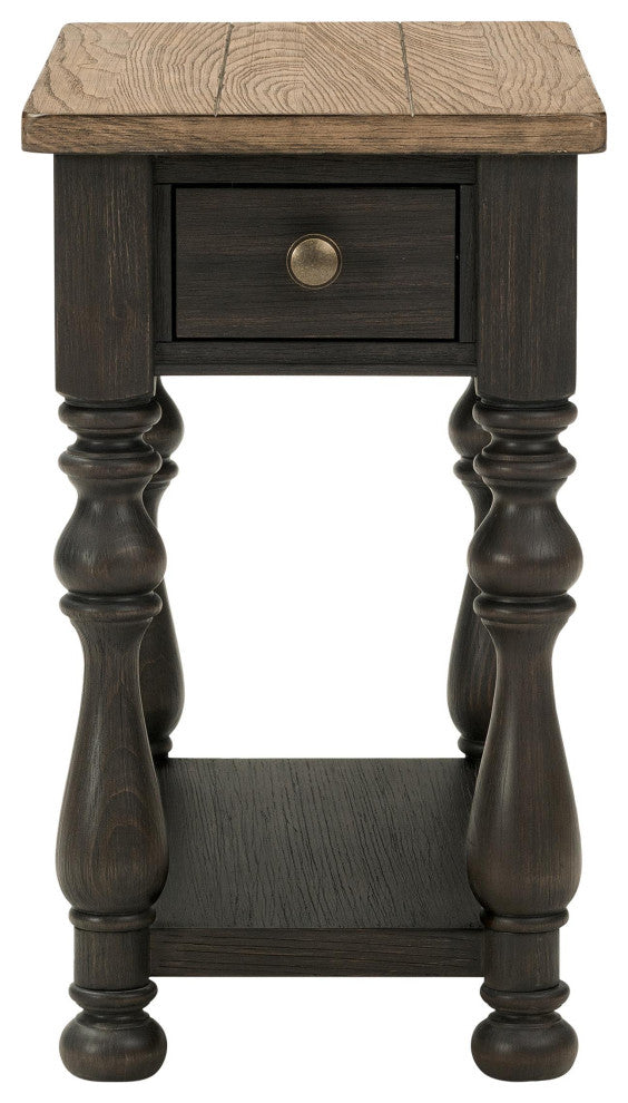 Riverside Furniture Barrington Two Tone Chairside Table