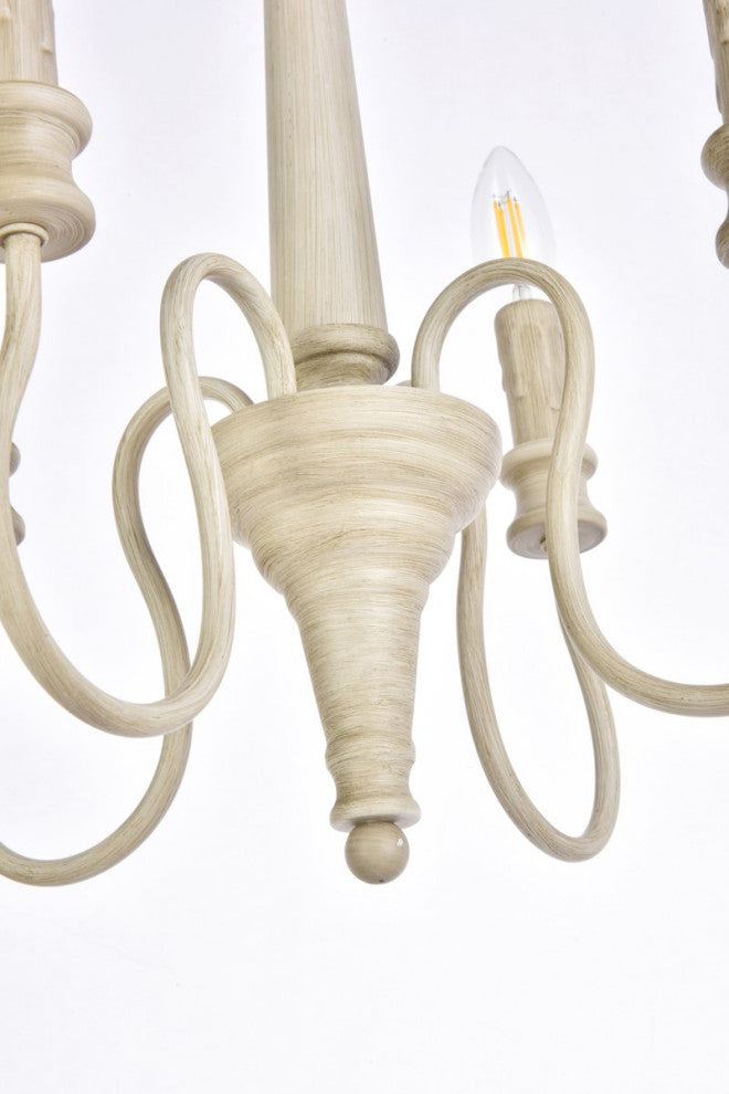 Fiona 4-Light Pendant, Weathered Dove