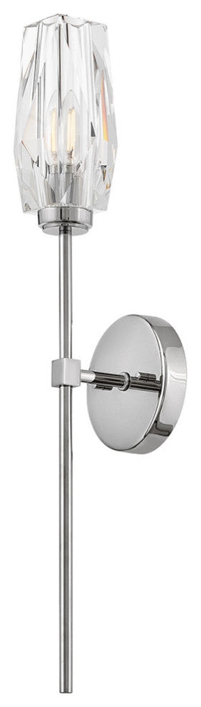 Hinkley Ana Large Single Light Sconce, Polished Nickel