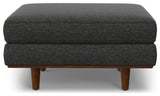 Morrison 89" Sofa and Ottoman Set, Woven-Blend Fabric, Charcoal Gray
