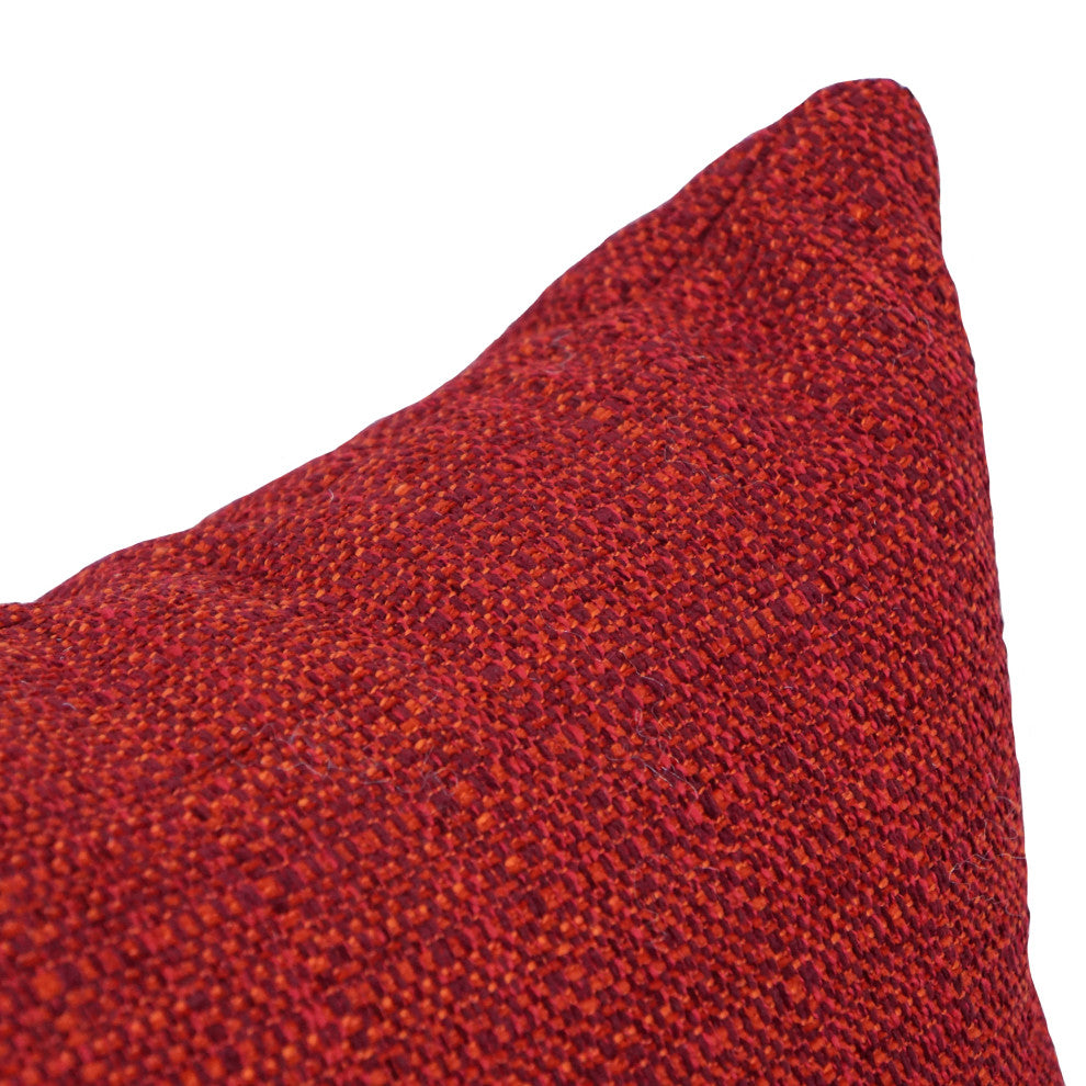 17" Jacquard Throw Pillows With Inserts, Set of 4, Welby Pimento