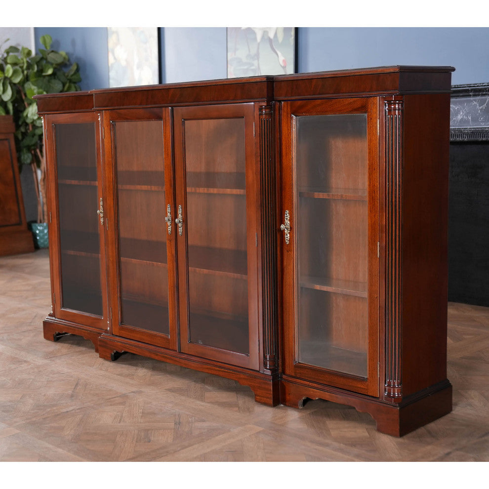 4-Door Mahogany Bookcase