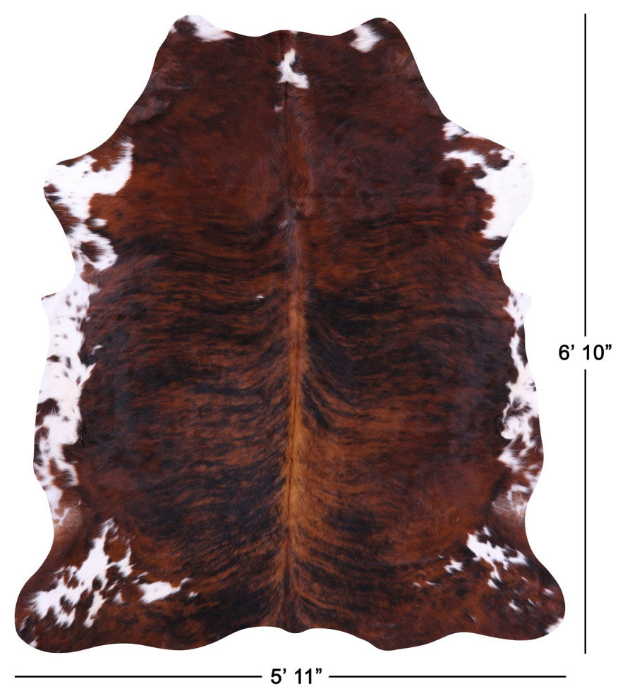 Brindle Natural Cowhide Rug 6' 10" X 5' 11" C1682