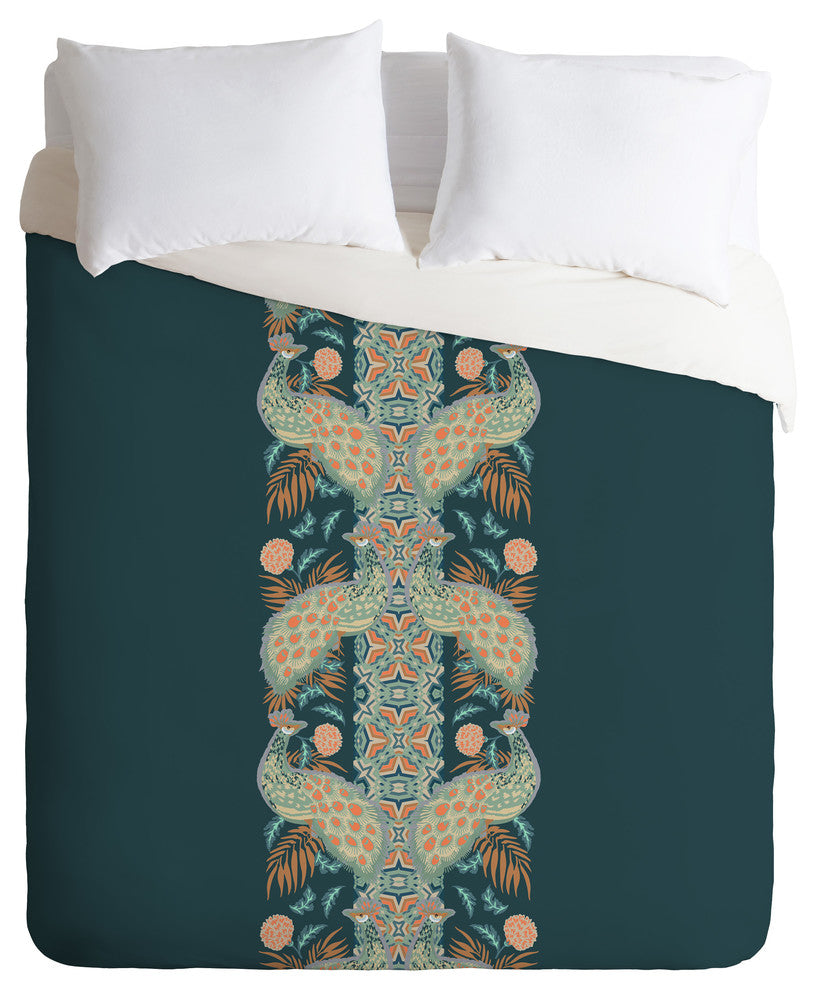 Holli Zollinger Chateau Peacock Duvet Cover Set, Twin XL