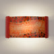 Ebb And Flow Wall Sconce, Matador Red and Multi Fire, Bulb Type: E12