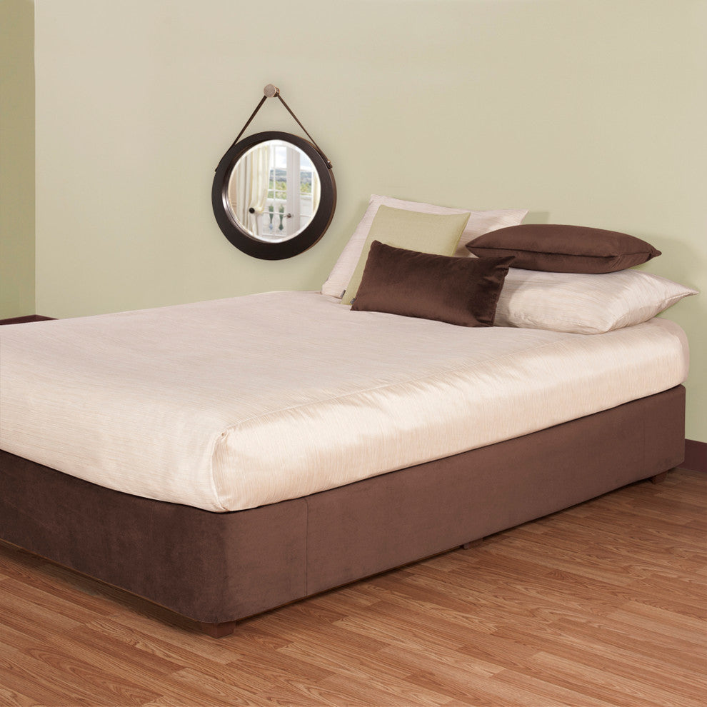 King Boxspring Cover, Bella Chocolate