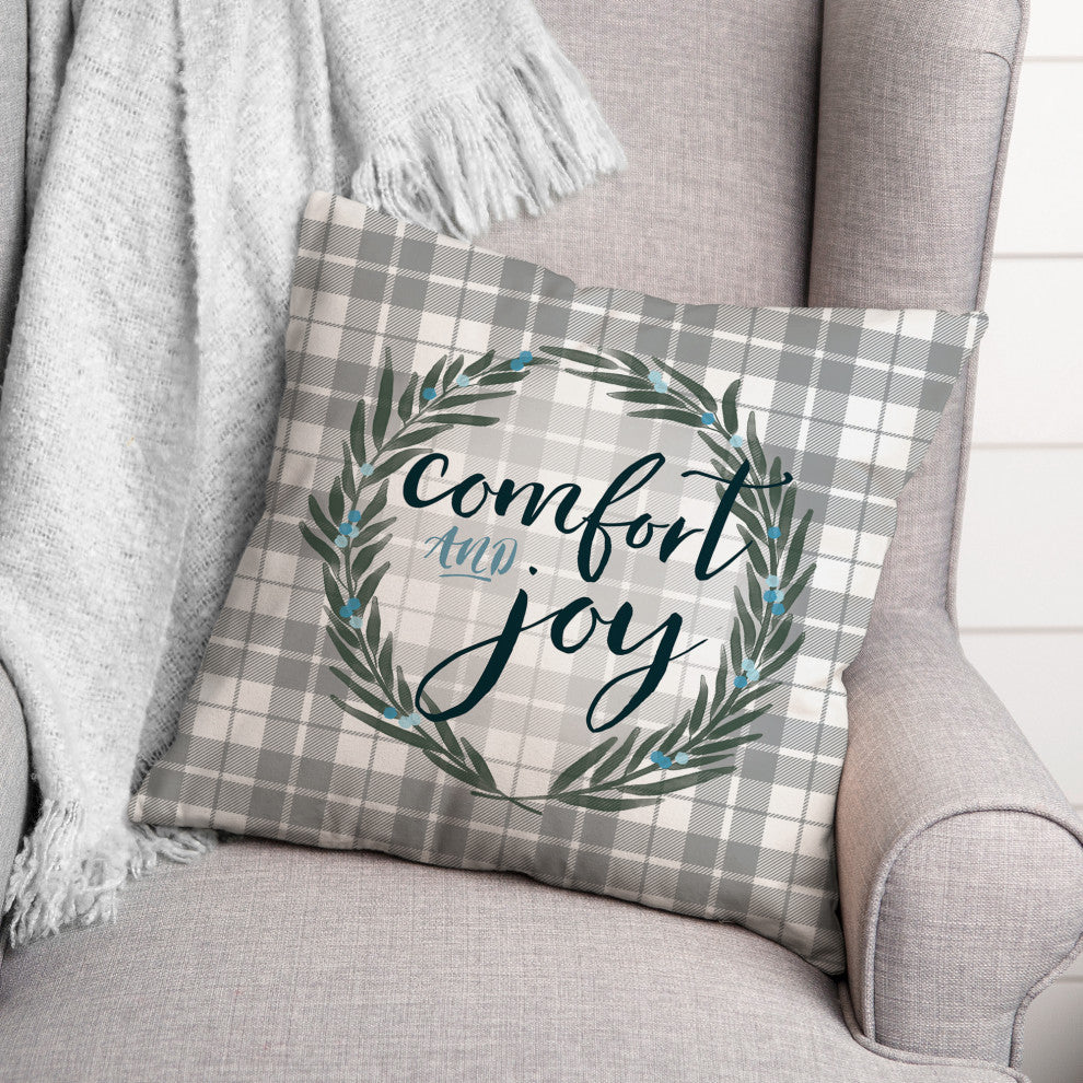 Comfort and Joy 18 x 18 Spun Poly Pillow