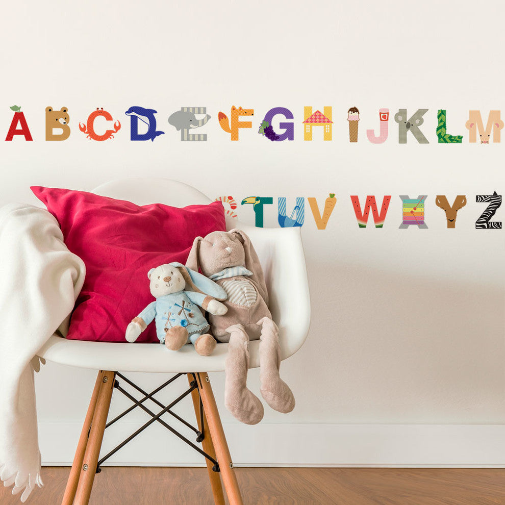 Alphabet Vinyl Wall Sticker, Small