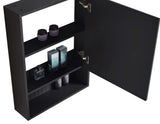 Venezian 18" Medicine Cabinet, Black, 22"