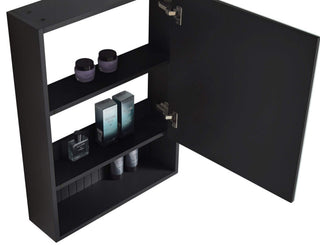 Venezian 18" Medicine Cabinet, Black, 22"