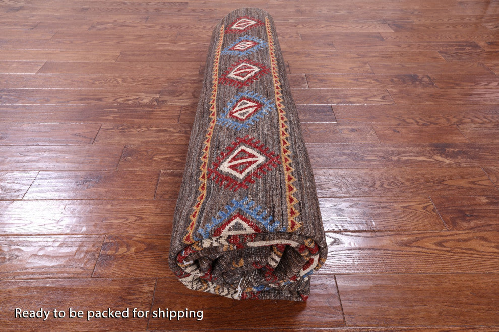 8' 1" X 10' 2" Persian Gabbeh Tribal Handmade Rug Q10205